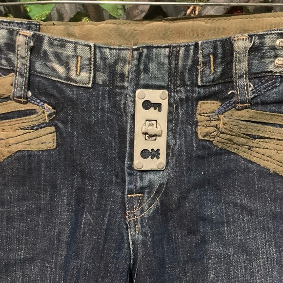 RARE Vtg Marithe+Francois Girbaud Mad Max-y Capris - Picture 2 of 7